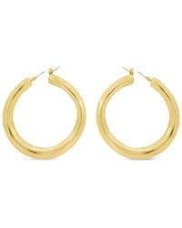 Lisa Nik - 18K Round Hoop Earrings - Lyst