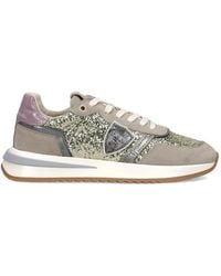 Philippe Model - Tropez 2.1 Glitter-Embellishment Sneakers - Lyst