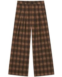 B+ AB - Plaid-Check Pleated Trousers - Lyst