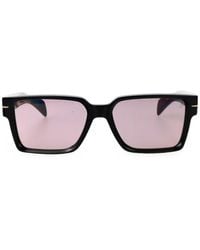 David Beckham - Sonnenbrille Mit Eckigem Gestell - Lyst
