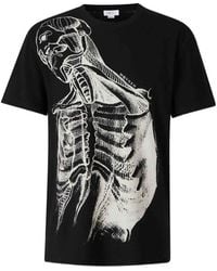 McQueen - Camiseta Sketch Anatomy - Lyst