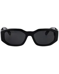 Versace - Medusa-Embellished Geometric Sunglasses - Lyst