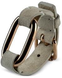 Parts Of 4 - Sterling Link Gauntlet Square-Detail Bracelet - Lyst