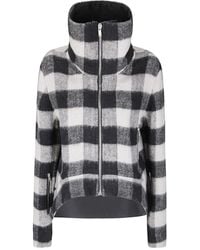 Rick Owens - Asymmetric Short Wool Jacket With High Collar - Lyst