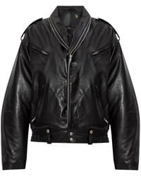 R13 - Motorcycle Zip-Collar Jacket - Lyst
