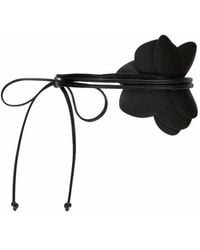 KARL LAGERFELD - K/Signature Flower Knot Belt - Lyst