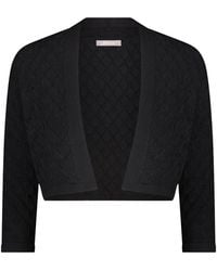 Lela Rose - Open-Front Knit Bolero - Lyst