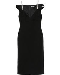 David Koma - Crystal-Embellished Midi Dress - Lyst