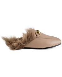 Gucci - Princetown Mules Mit Horsebit - Lyst