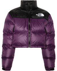 The North Face - Nuptse Colour-block Puffer Jacket - Lyst