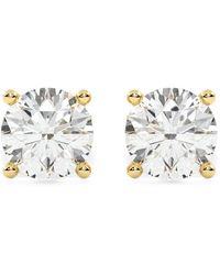 Diamond Essentials - Diamond Solitaire Earrings - Lyst