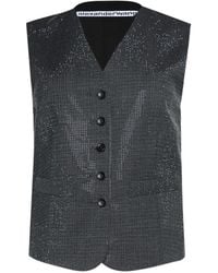 Alexander Wang - Buttoned V-Neck Top - Lyst