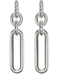 David Yurman - Sterling Lexington Double Link Drop Earrings - Lyst