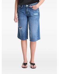 Guess - Distressed Raw-Cut Shorts - Lyst