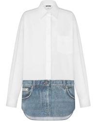 Moschino - Layered-Design Long-Sleeve Shirt - Lyst