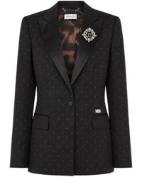 Philipp Plein - Boyfriend-Dit Blazer Met Kristallen Stras - Lyst