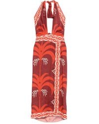 Johanna Ortiz - Buen Viento Printed Halterneck Dress - Lyst
