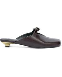 Ganni - Sue Kitten-Heel Mules - Lyst