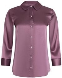 L'Agence - Dani Silk Blouse Top - Lyst
