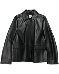 TOTEME - Grained Leather Jacket - Lyst