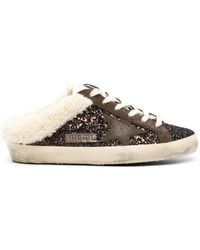 Golden Goose - Super-Star Glitter Mules - Lyst