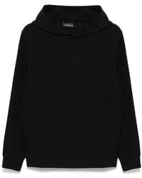 EA7 - Felpa Con Logo E Cappuccio - Lyst