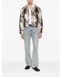 Amiri - Stud-Embellished Cow-Print Jacket - Lyst