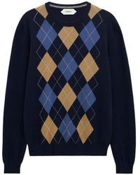 Pringle of Scotland - Argyle Crew-Neck Sweater - Lyst