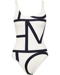 TOTEME - Monogram-Print Swimsuit - Lyst