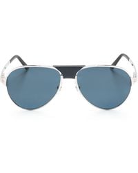 Cartier - Santos De Cartier Pilot-frame Sunglasses - Lyst