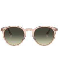 Oliver Peoples - O'Malley Sonnenbrille mit rundem Gestell - Lyst