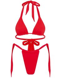 Let's Swim - Triangle Bikini Top - Lyst