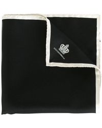 Dolce & Gabbana - Crown-motif Silk Pocket Square - Lyst