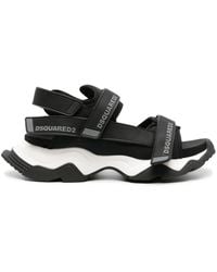 DSquared² - Logo-embossed Chunky Sandals - Lyst