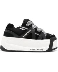 Naked Wolfe - Sliders Leather Platform Sneakers - Lyst