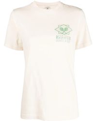Sporty & Rich - Graphic-Print Cotton T-Shirt - Lyst