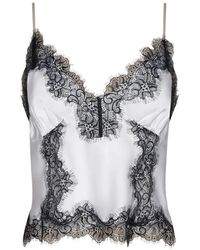 L'Agence - Kimber Lace-Trim Camisole - Lyst