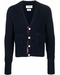 Thom Browne - Patch-Pocket Cashmere Cardigan - Lyst