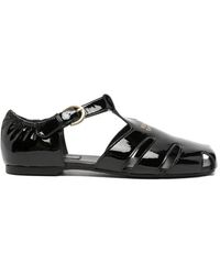 SERGIO MORETTI FIRENZE - Patent Cut-Out Sandals - Lyst