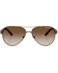 ARMANI EXCHANGE - Pilot-Frame Gradient Sunglasses - Lyst