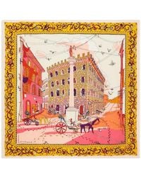 Ferragamo - Foulard À Imprimé Palazzo Spini Feroni - Lyst