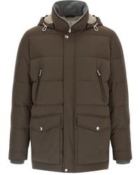 Brunello Cucinelli - Piumino Con Tasche - Lyst