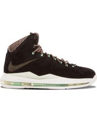 Nike - Lebron 10 Ext Qs "black Suede" Sneakers - Lyst