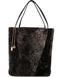 Chloé - Large Spin Shearling Tote Bag - Lyst