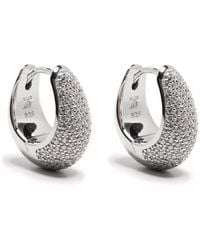 Tom Wood - Ice Hoop Pave Earrings - Lyst