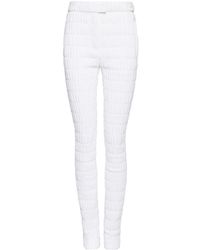 Ferragamo - Skinny Quilted Trousers - Lyst
