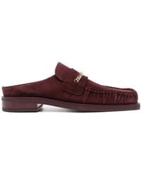 Martine Rose - Chain-Detail Suede Slippers - Lyst