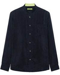 Shanghai Tang - Fortune Mandarin-Collar Chest-Pocket Shirt - Lyst