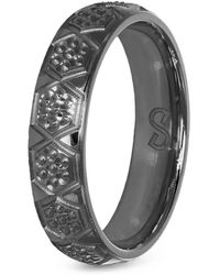 Desmo - Mb 05 Engraved-Band Ring - Lyst