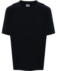 C.P. Company - Katoenen T-shirt Met Geborduurd Logo - Lyst